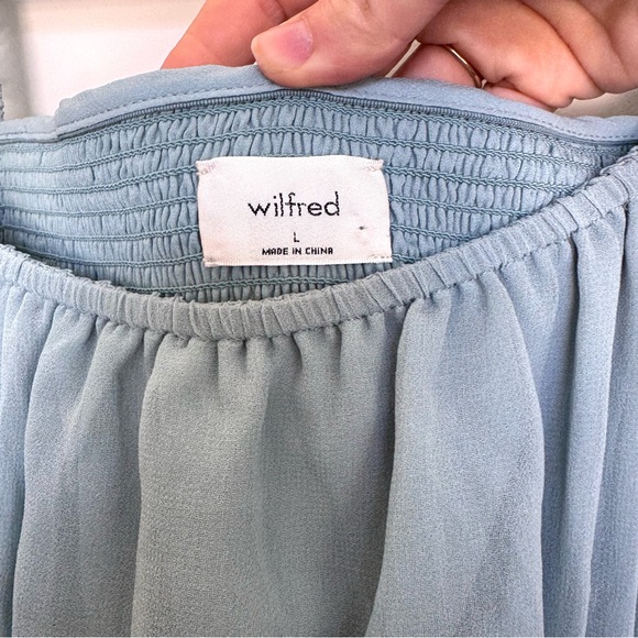 Aritzia Wilfred Ballad Long Sleeve Ruched Mini Dress - Picture 8 of 10